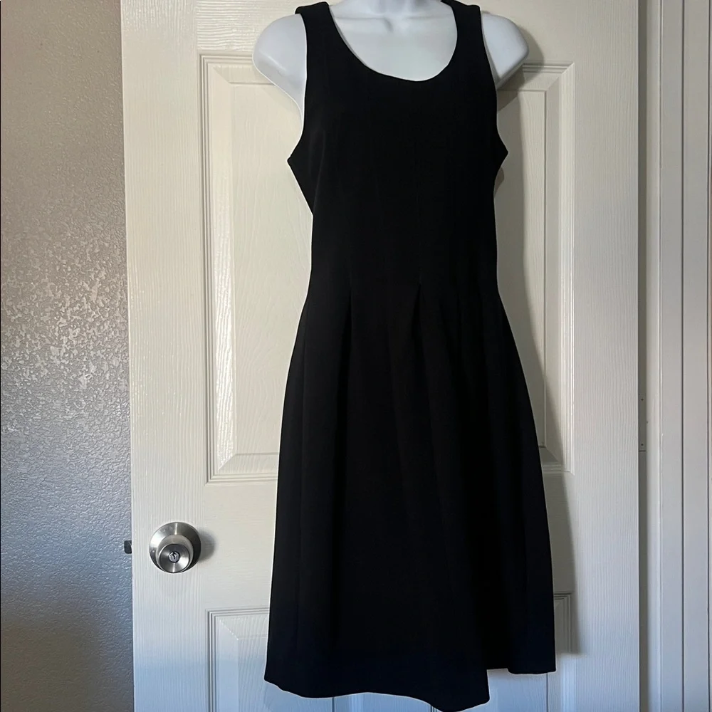 J. Crew Knit Fit Flare Black Dress EUC retail $98 - Picture 1 of 5